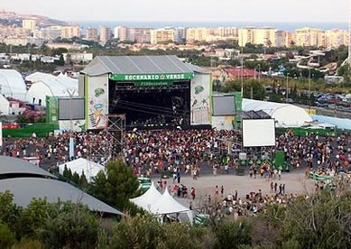 Crowd at Benicassim enjoying the music, sunshine and a holiday Crowd at Benicassim enjoying the music, sunshine and a holiday