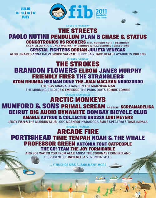 Benicassim 2011 line-up Benicassim 2011 line-up
